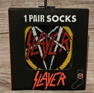Slayer music band crew socks